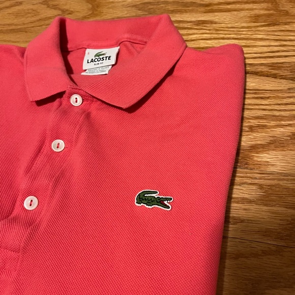 Salmon Lacoste polo - 5 - Picture 3 of 3